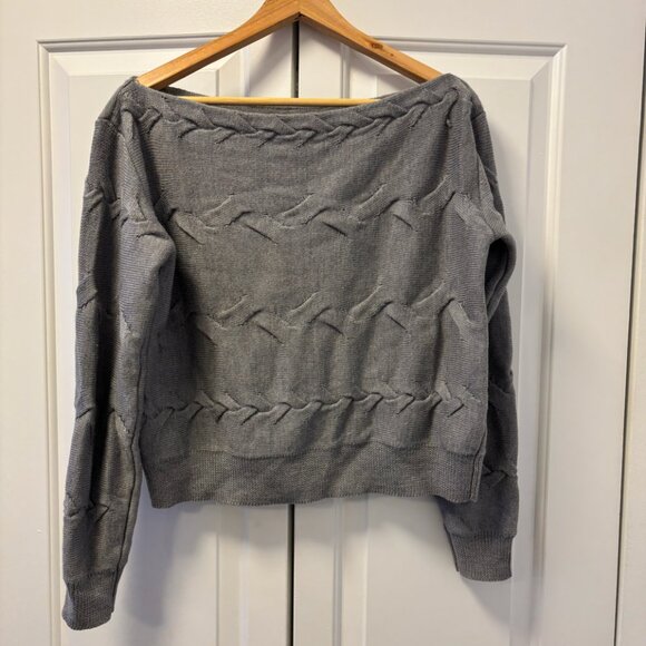 Aritzia Babaton - Off-The-Shoulder Sweater - Women's M - Grey - Picture 2 of 4